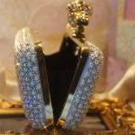 Swarski Skull Ring Pearl Crystal Bead Spark..